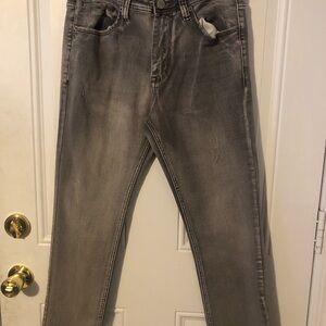 Smoke & Ash Men's Slim Fit Gray Jeans size 32x32